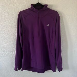 Adidas women’s half zip pullover running long sleeve